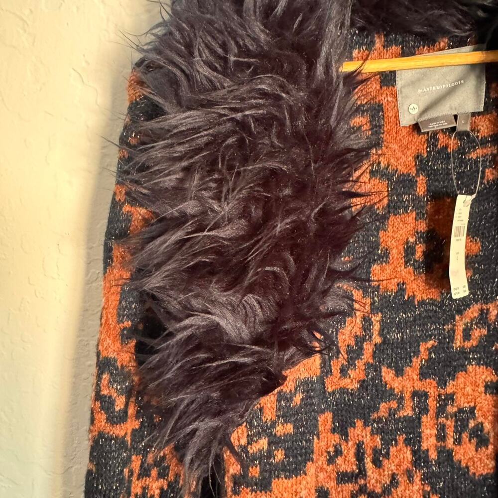 Anthropologie Leopard Duster Sweater - Picture 6 of 7
